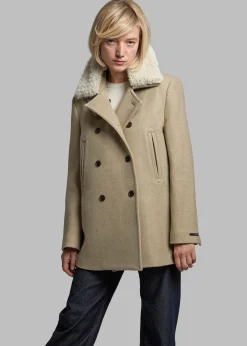 Kimmo Faux Fur Collar Peacoat