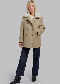 Kimmo Faux Fur Collar Peacoat