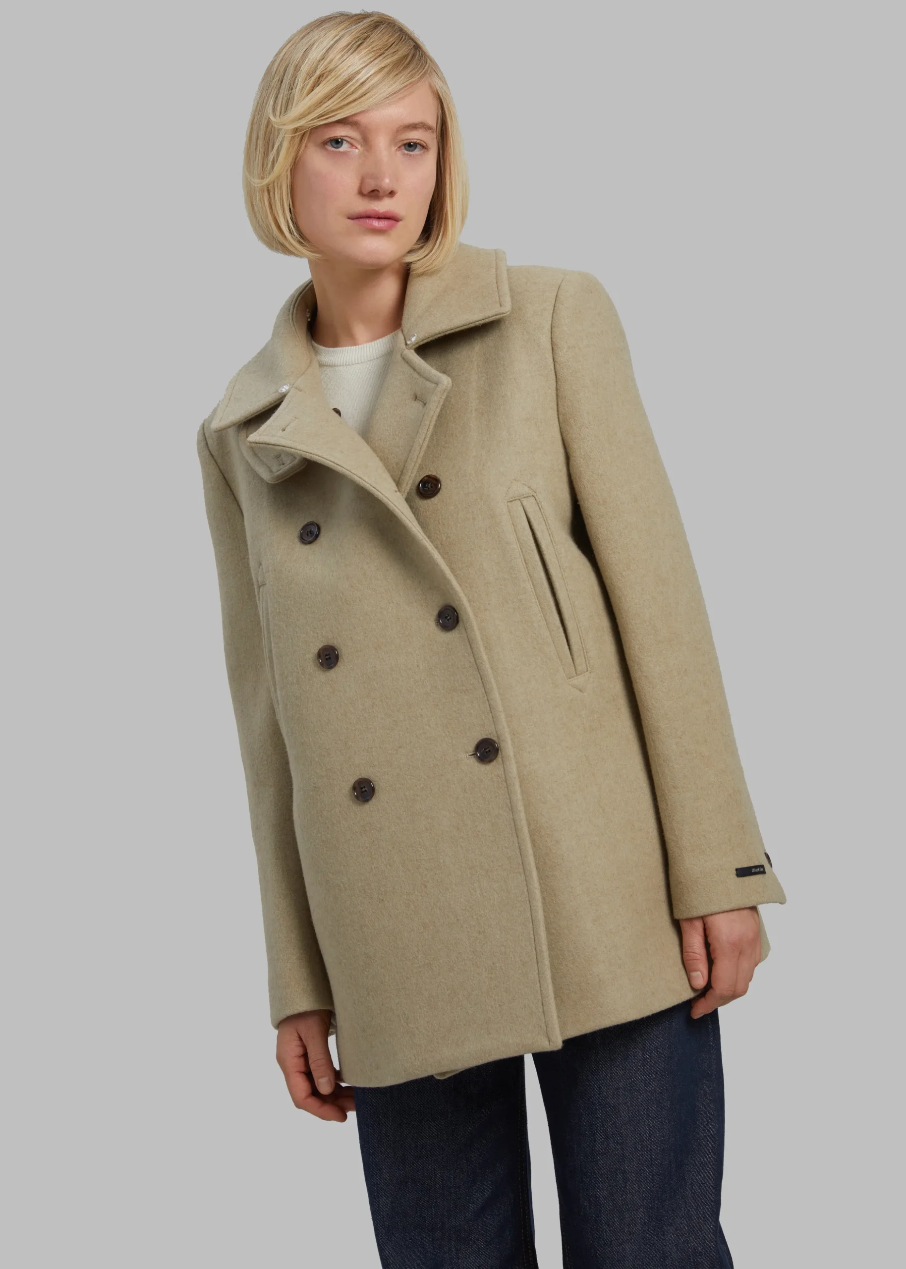 Kimmo Faux Fur Collar Peacoat