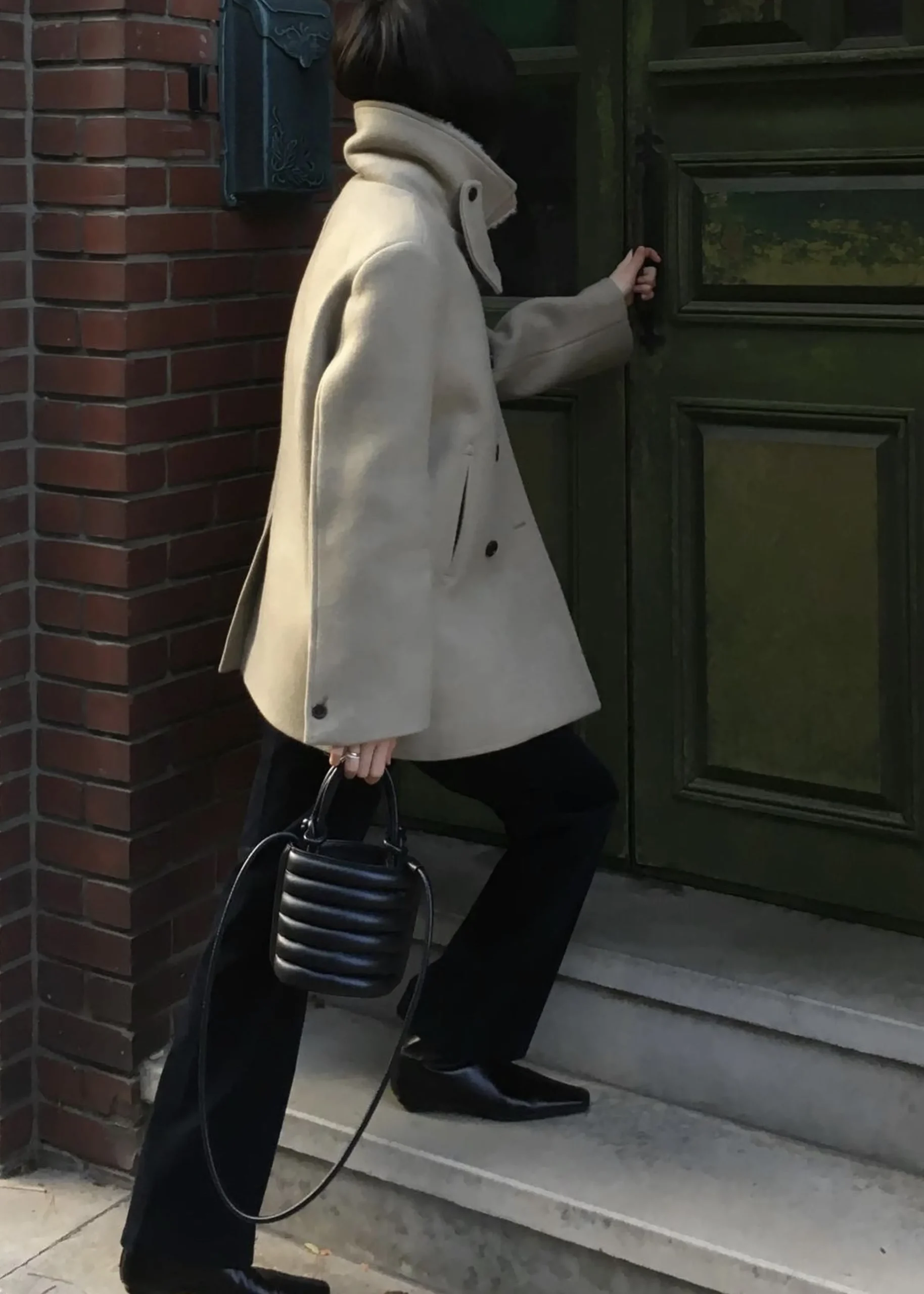 Kimmo Faux Fur Collar Peacoat