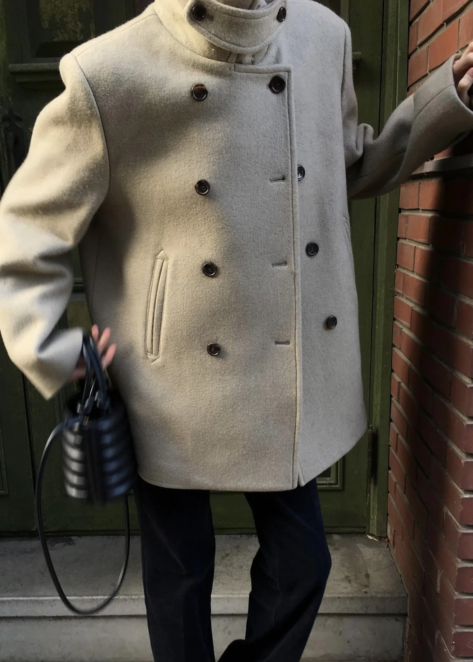 Kimmo Faux Fur Collar Peacoat