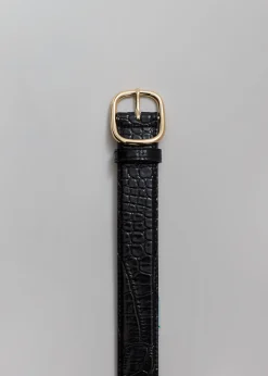Kyron Croc-Effect Belt