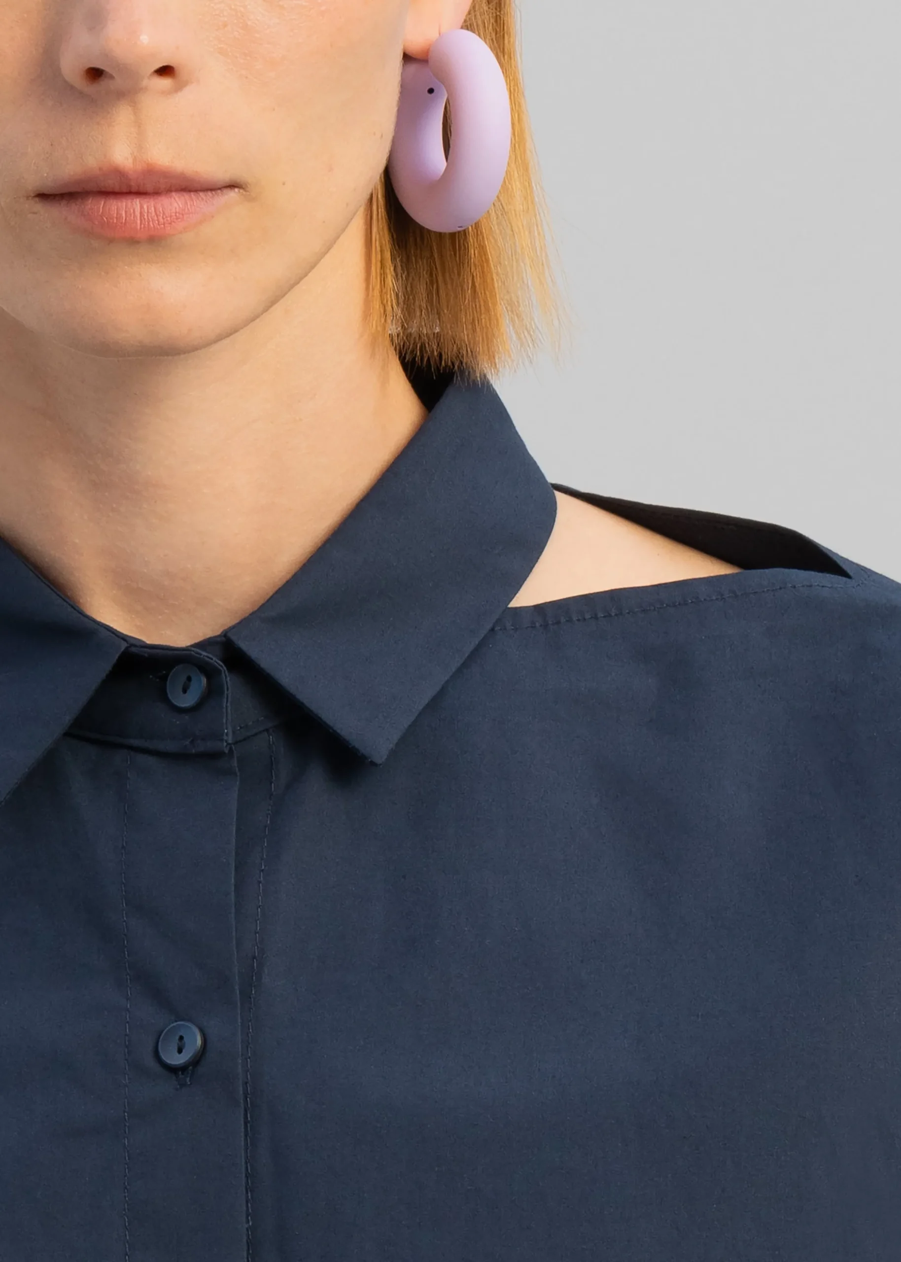 Lara Open Shoulder Cropped Shirt