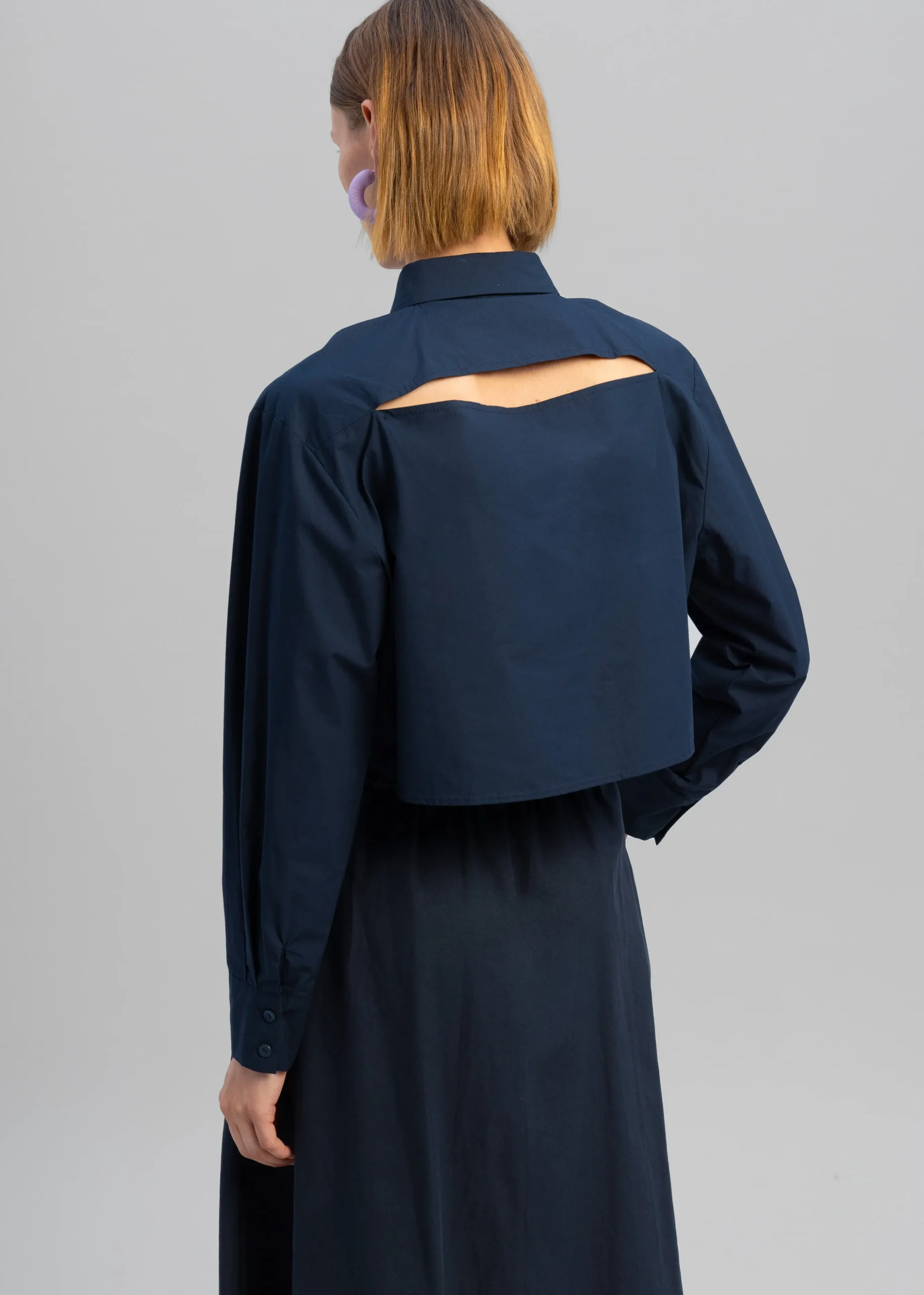 Lara Open Shoulder Cropped Shirt
