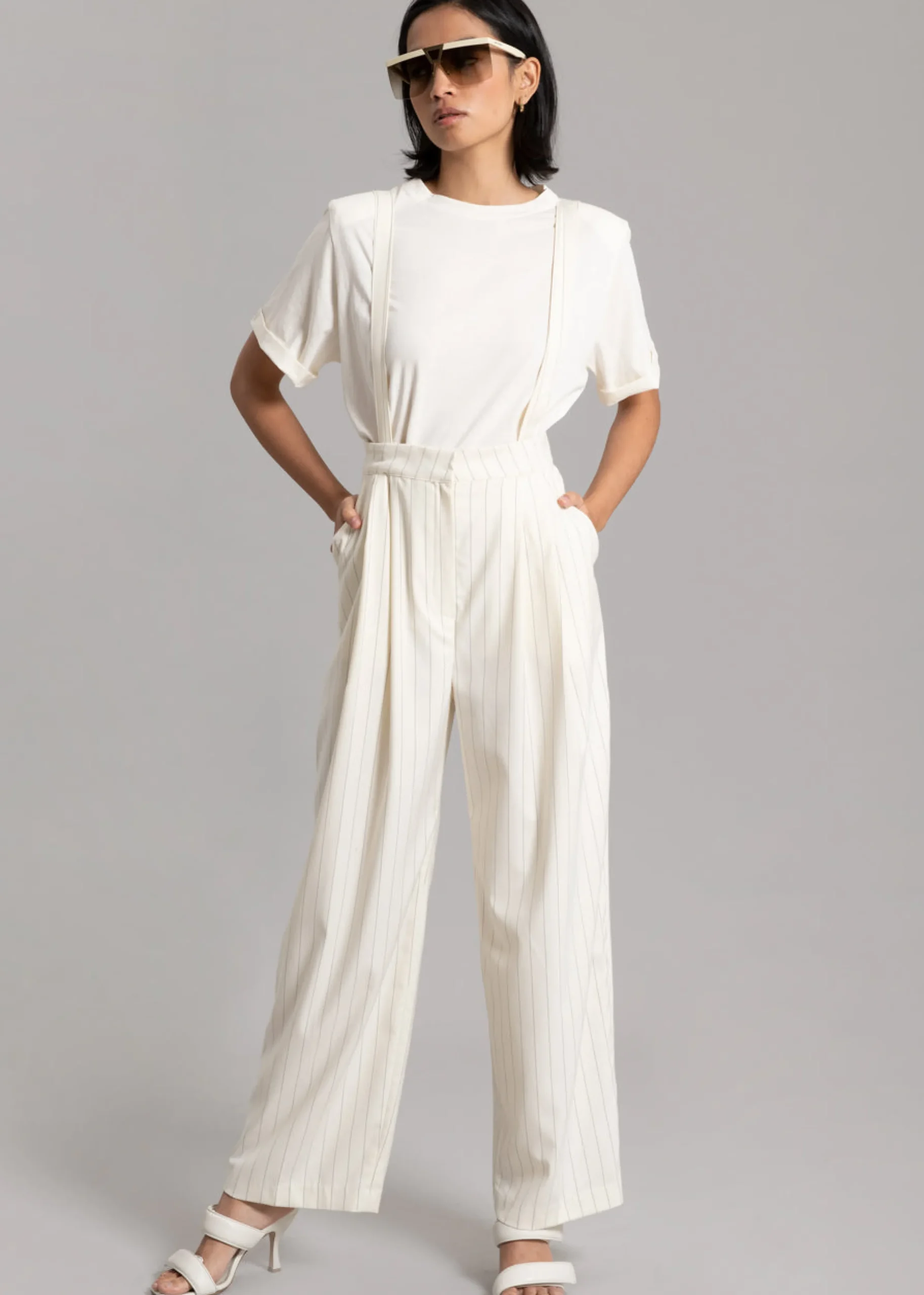 Lena Padded Shoulder Tee