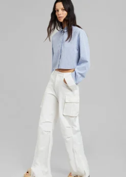 Lil Contrast Cuff Shirt