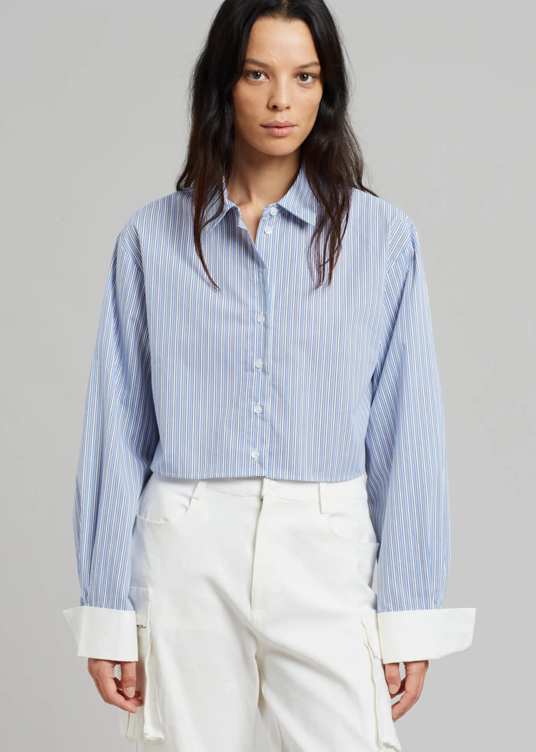 Lil Contrast Cuff Shirt