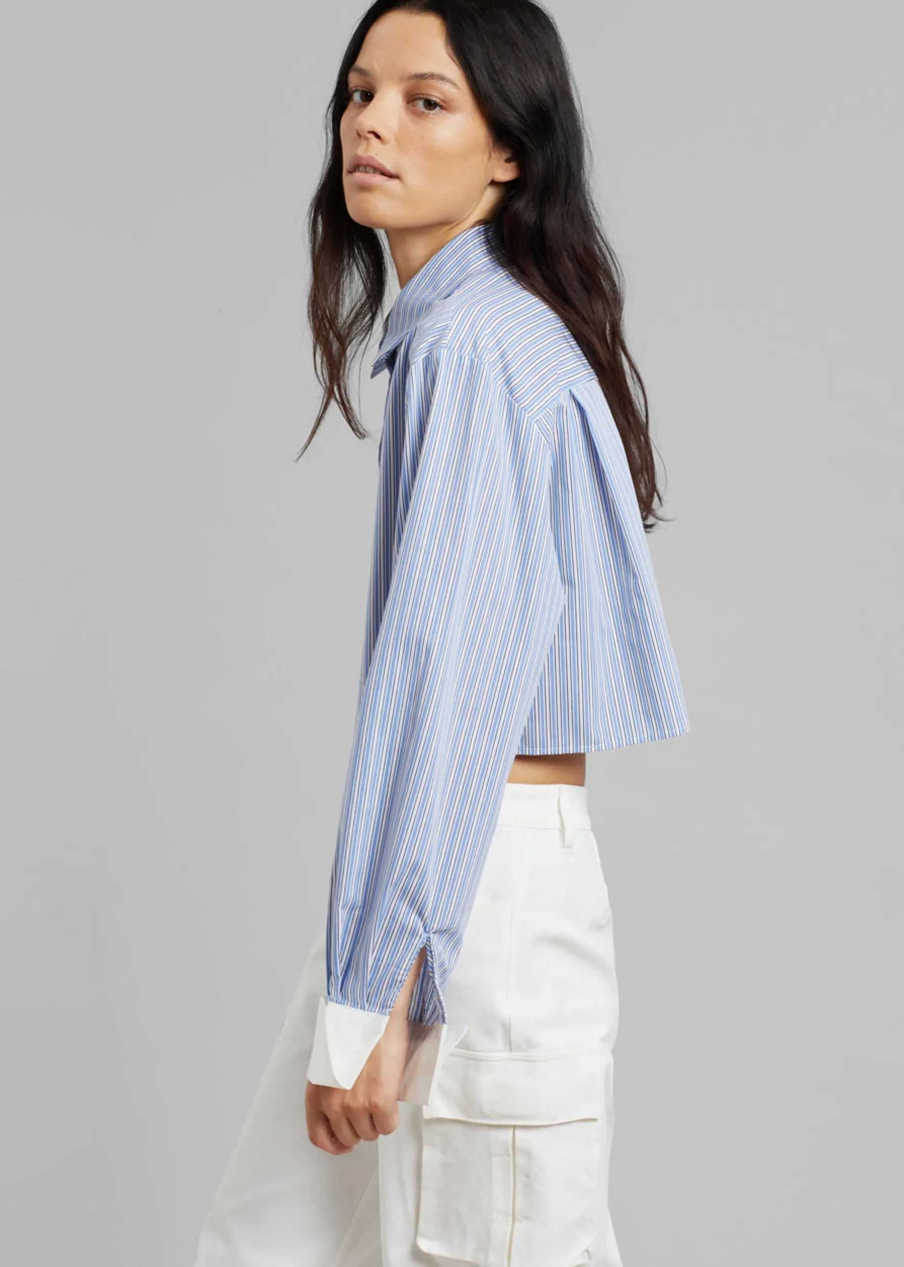 Lil Contrast Cuff Shirt