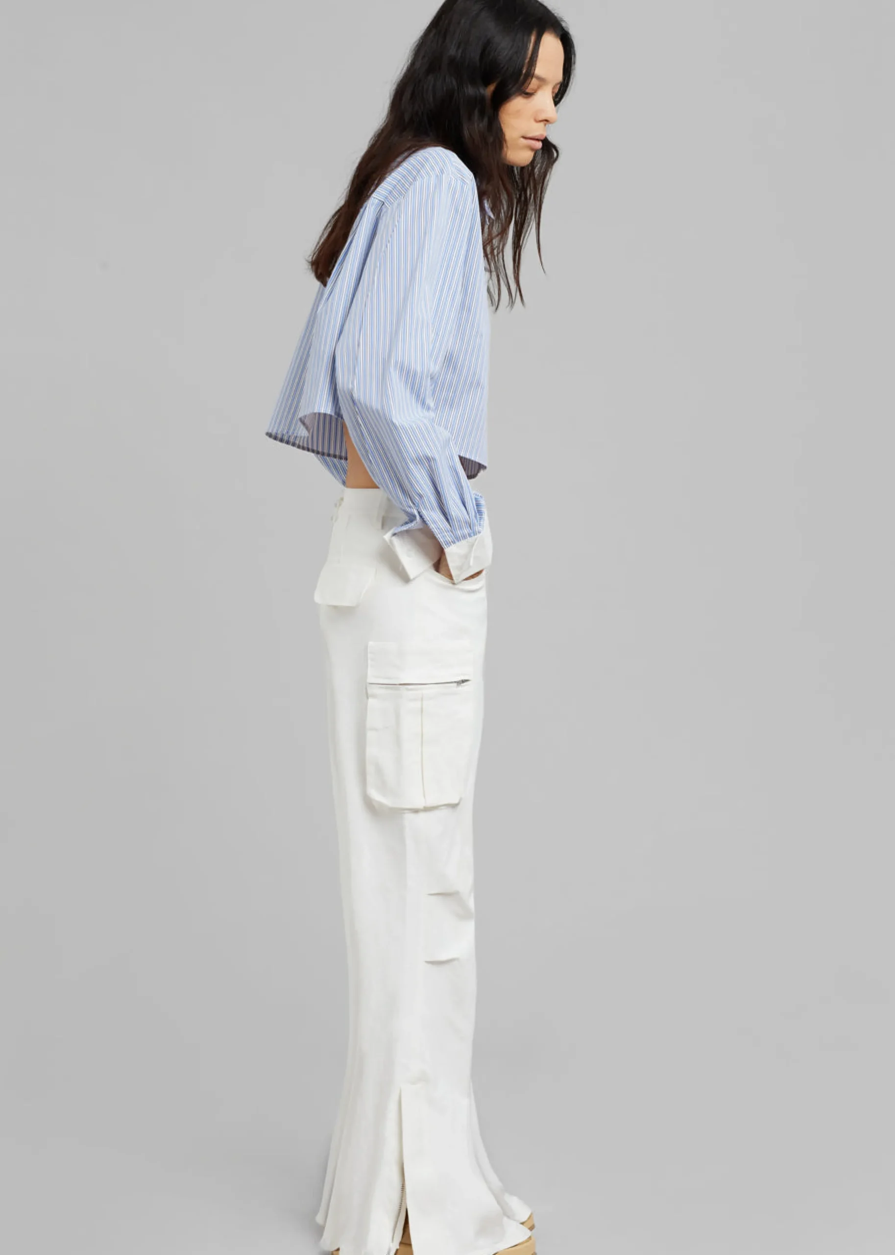 Lil Contrast Cuff Shirt