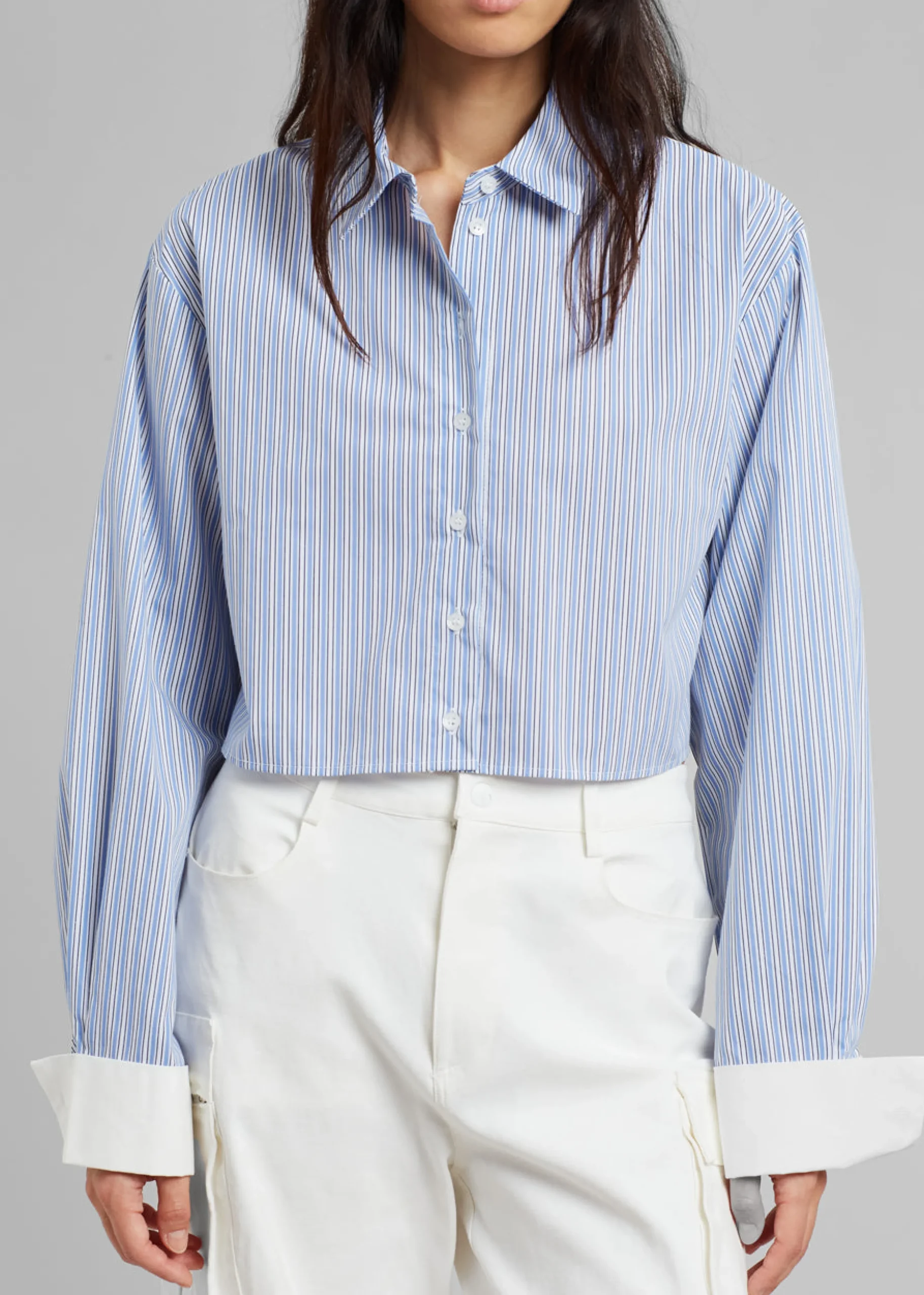 Lil Contrast Cuff Shirt