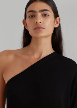 Lina One Shoulder Loose Knit Dress