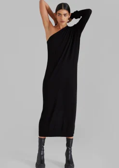 Lina One Shoulder Loose Knit Dress