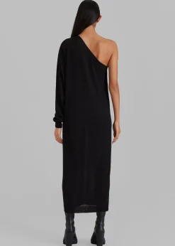 Lina One Shoulder Loose Knit Dress