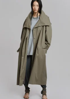 Lottie Wing Collar Trench Coat
