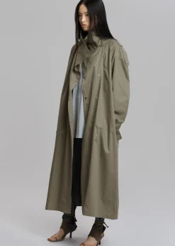 Lottie Wing Collar Trench Coat