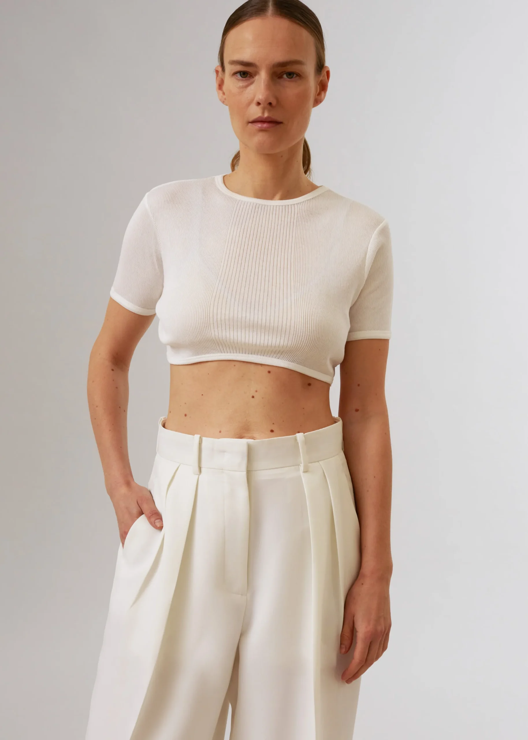 Loulou Studio Adas Cropped Top