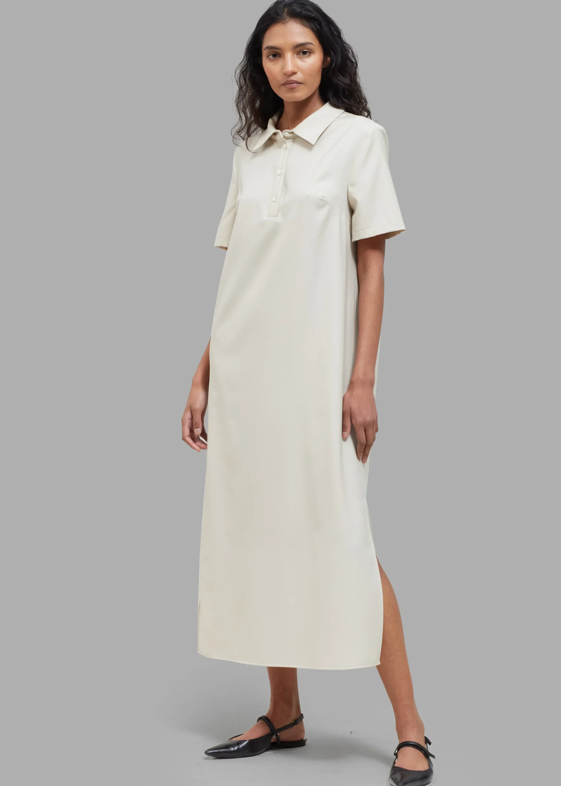 Loulou Studio Bira Polo Shirt Dress