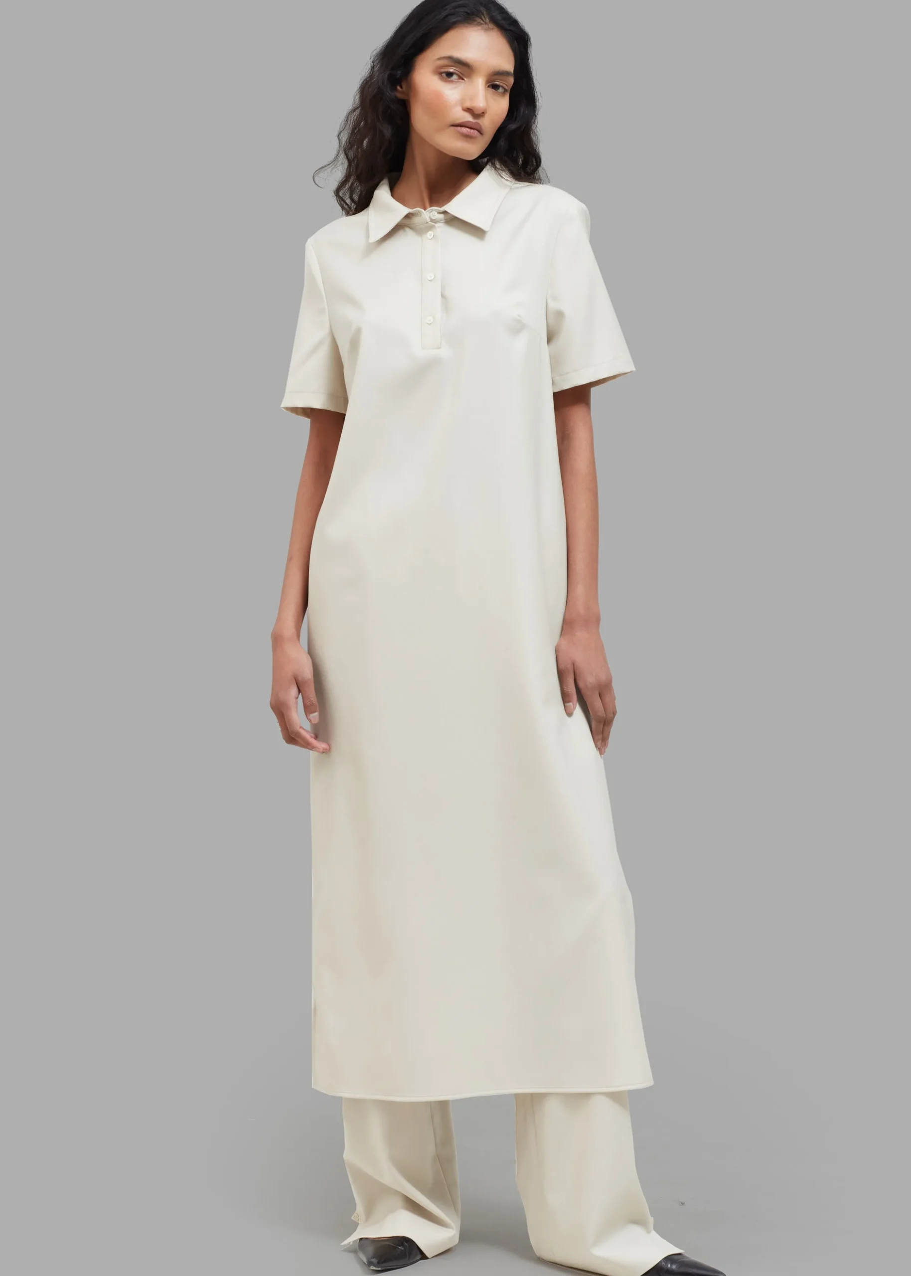 Loulou Studio Bira Polo Shirt Dress