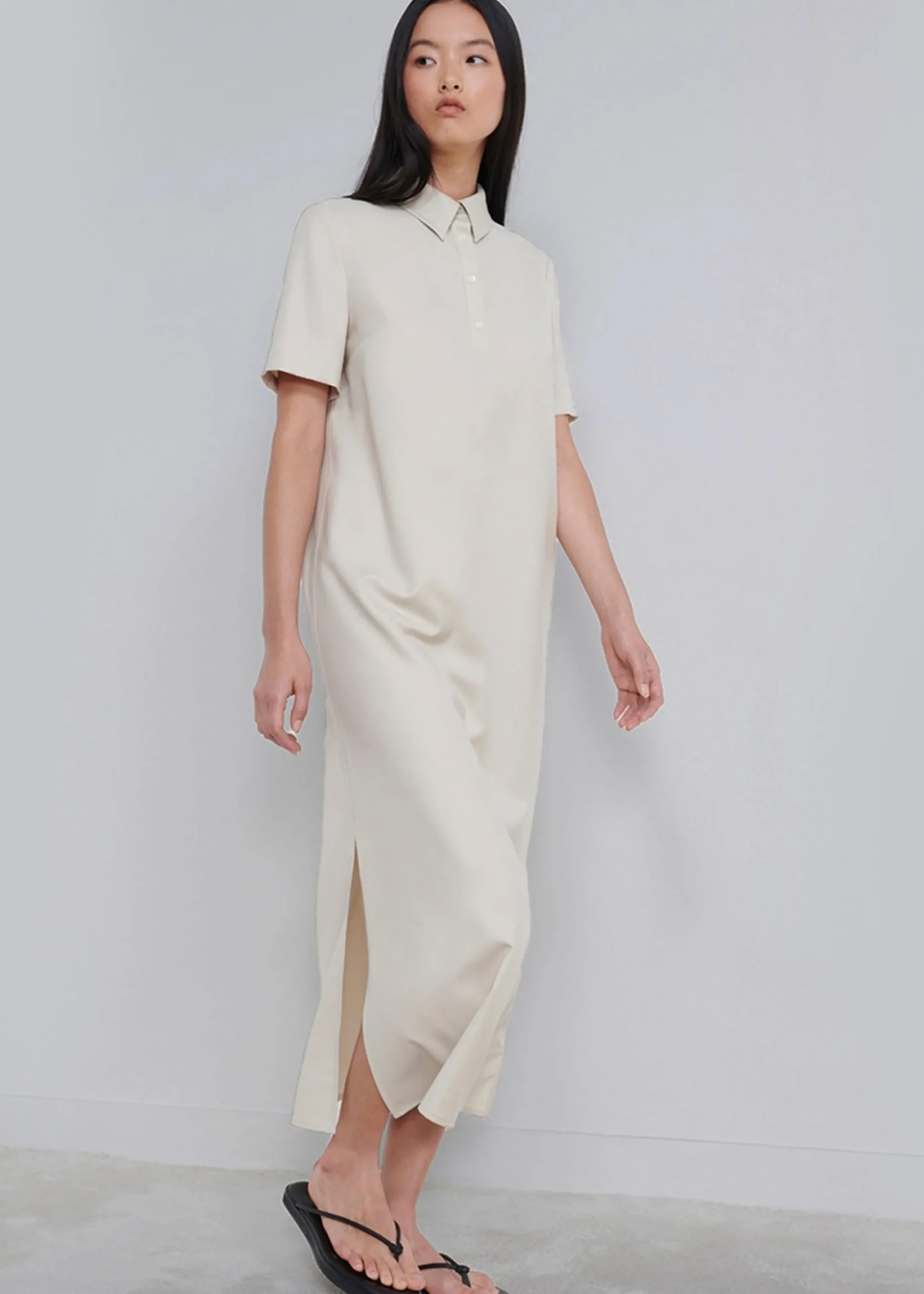 Loulou Studio Bira Polo Shirt Dress