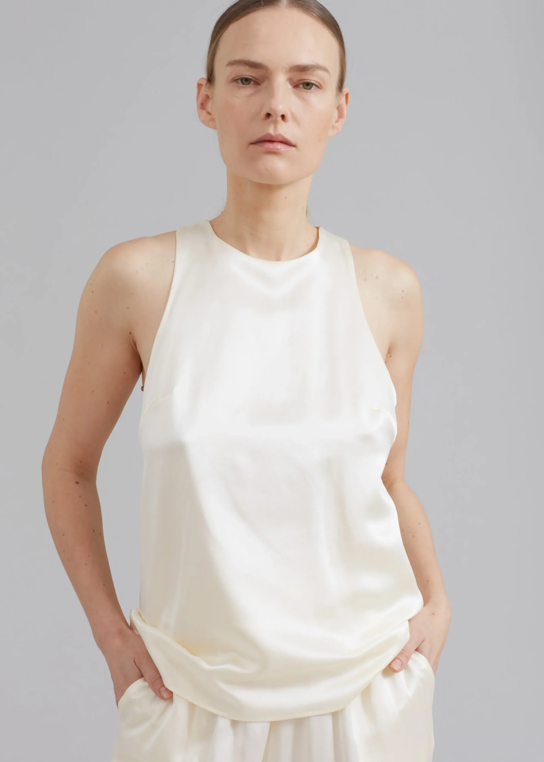 Loulou Studio Estor Silk Tank Top