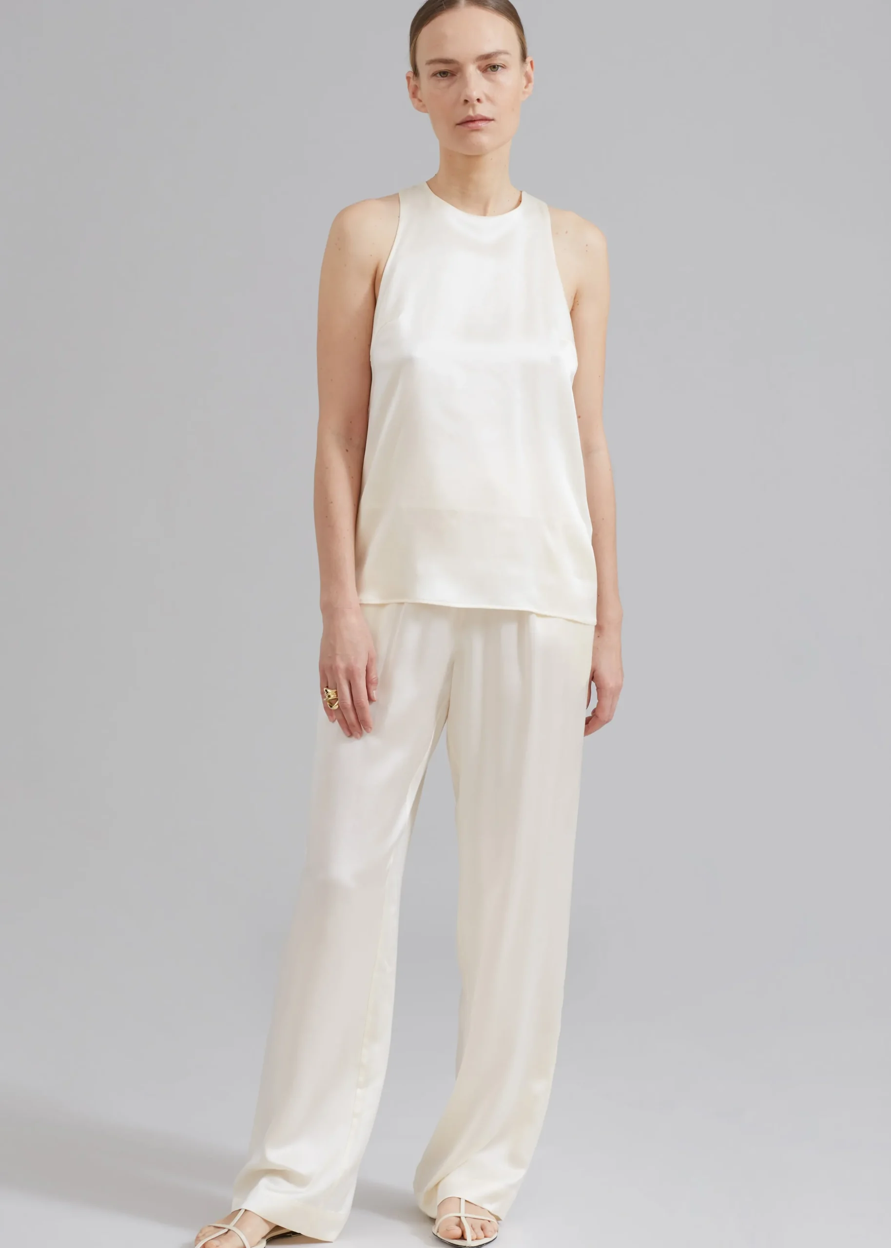 Loulou Studio Estor Silk Tank Top