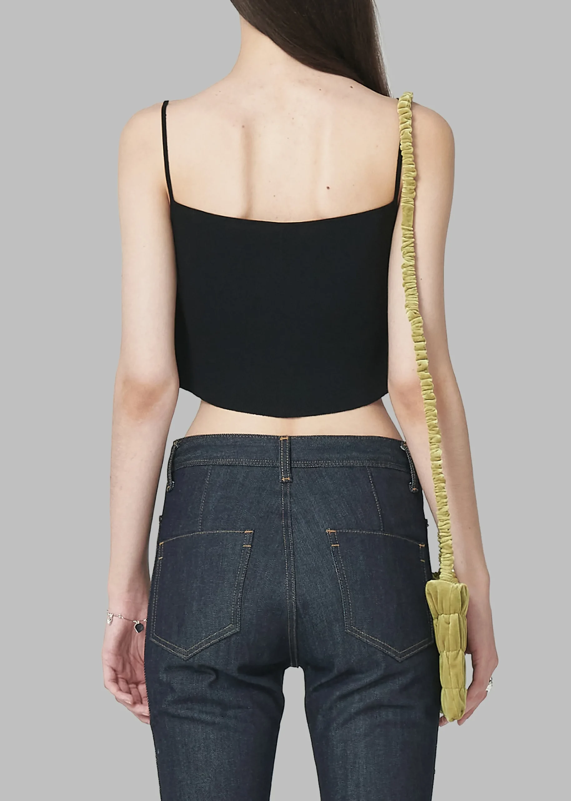 Low Classic Knitted Sleeveless Crop Top