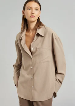 Lui Fluid Pinstripe Shirt