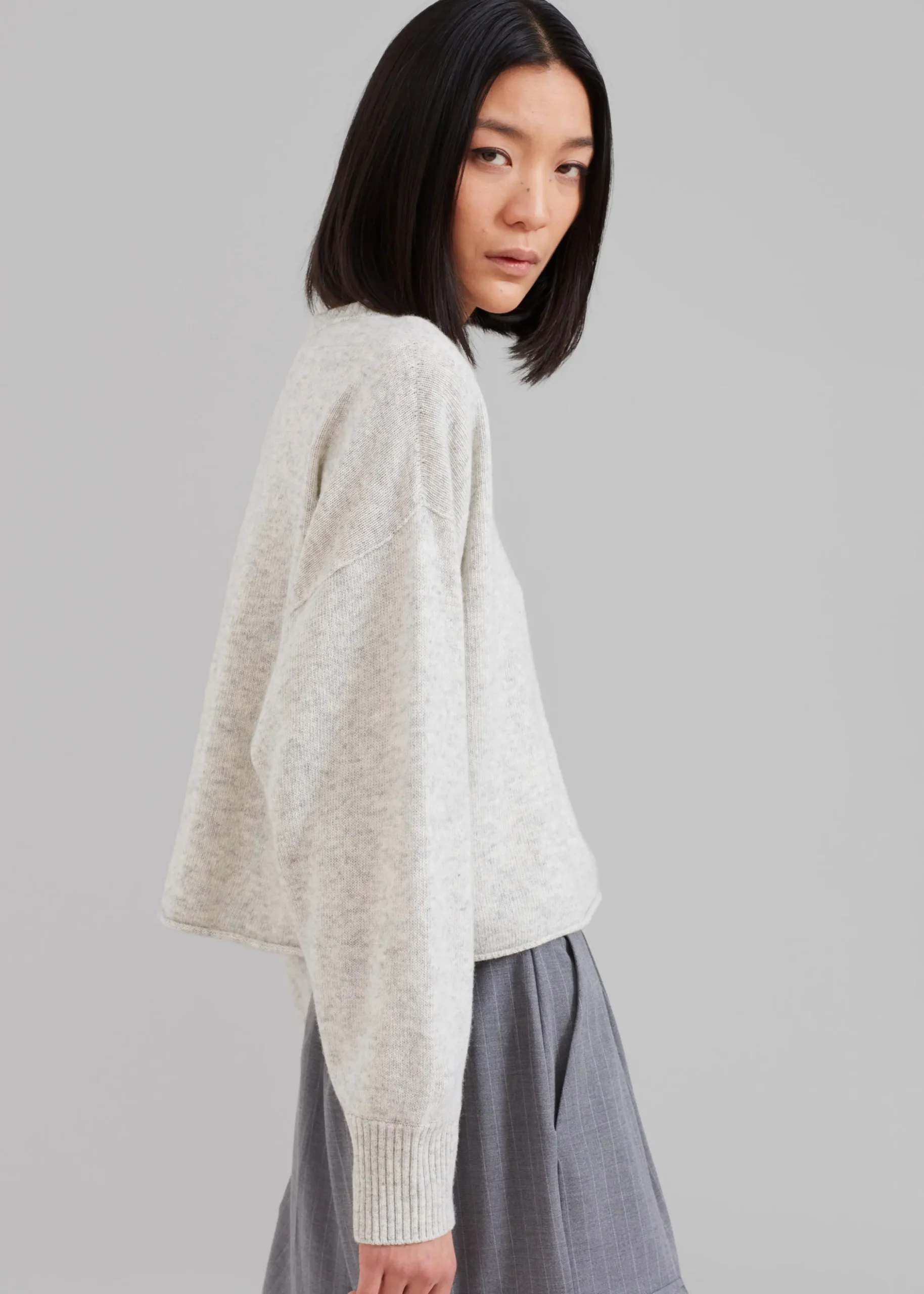 Marlan Rolled Edge Sweater