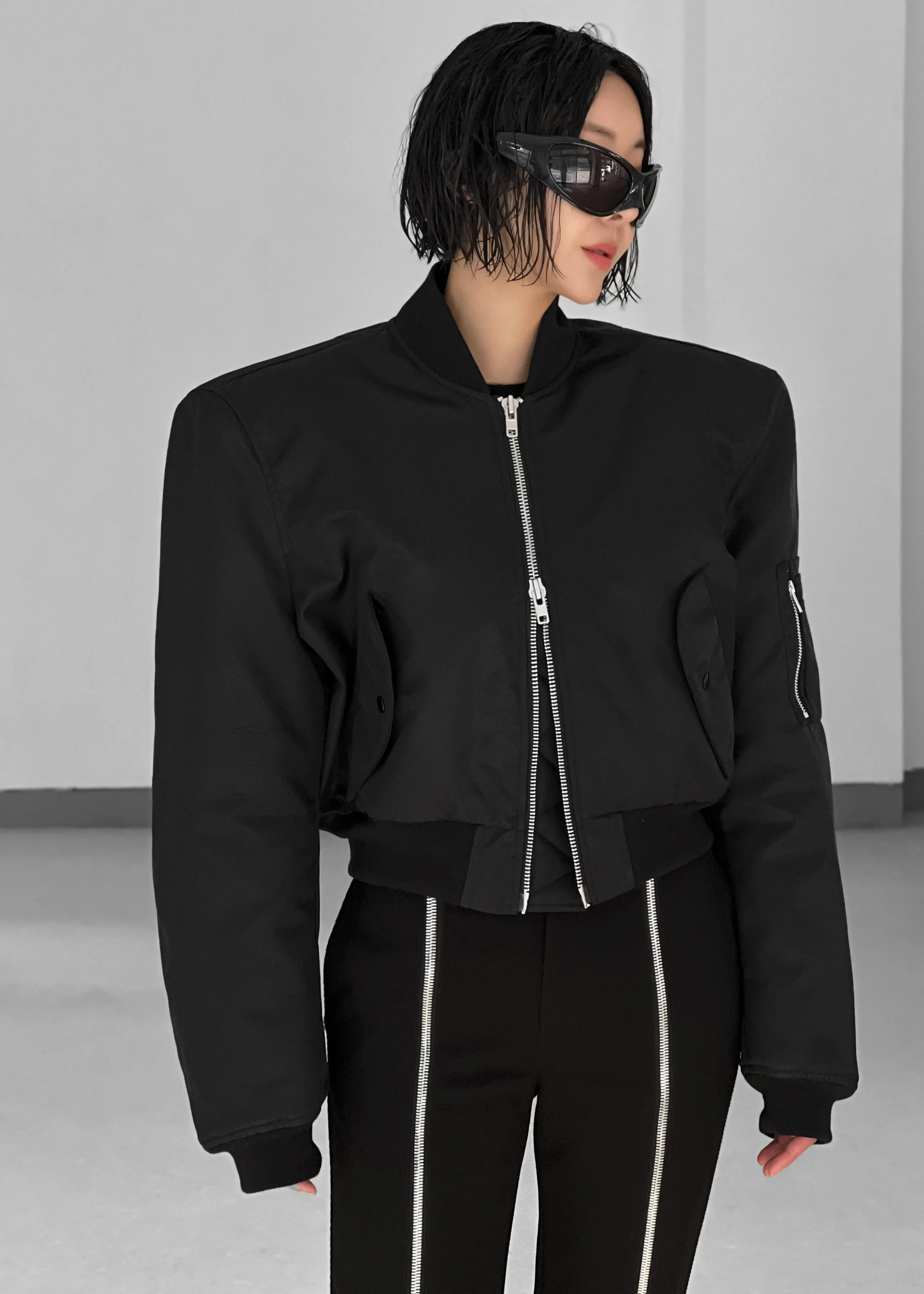Mati Cropped Padded Bomber