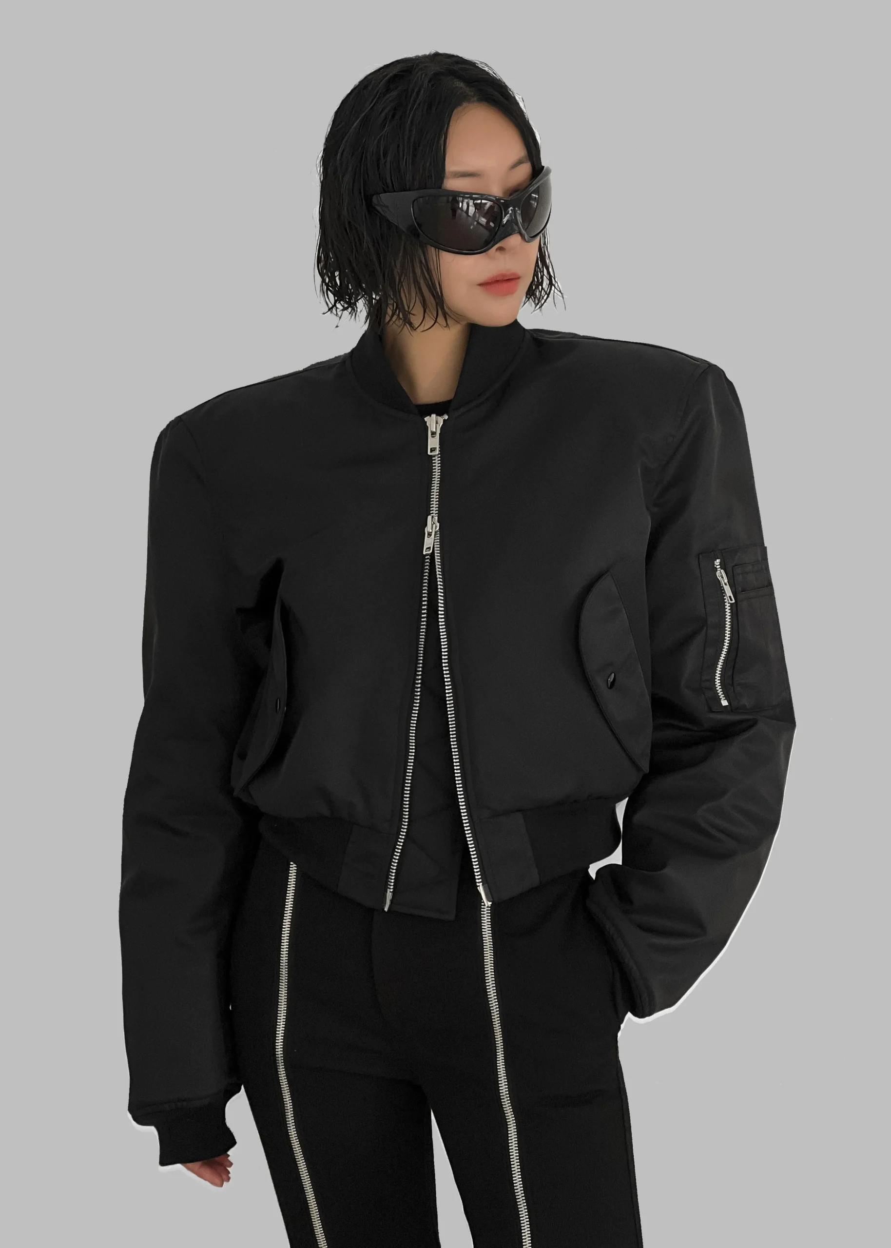 Mati Cropped Padded Bomber