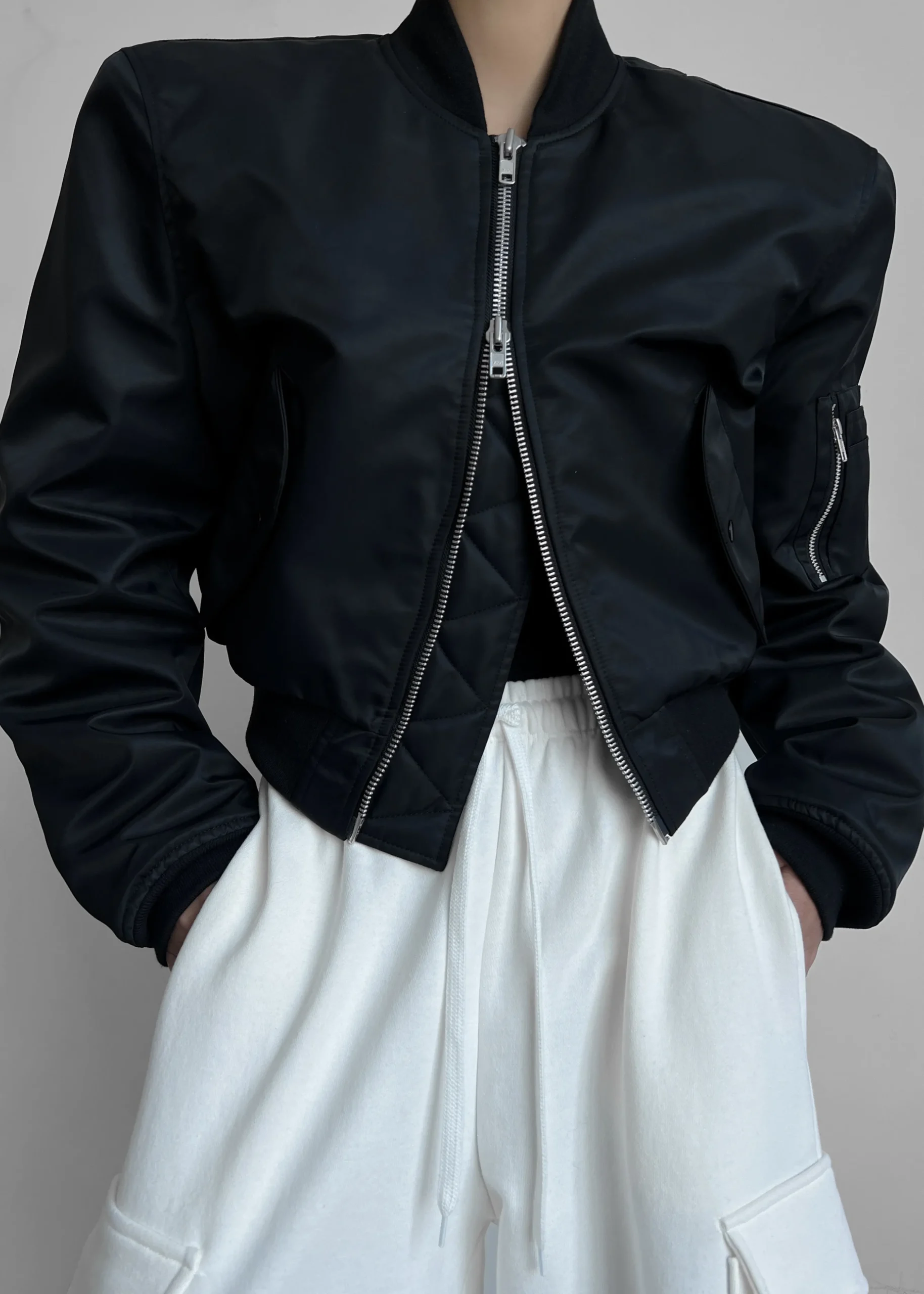 Mati Cropped Padded Bomber