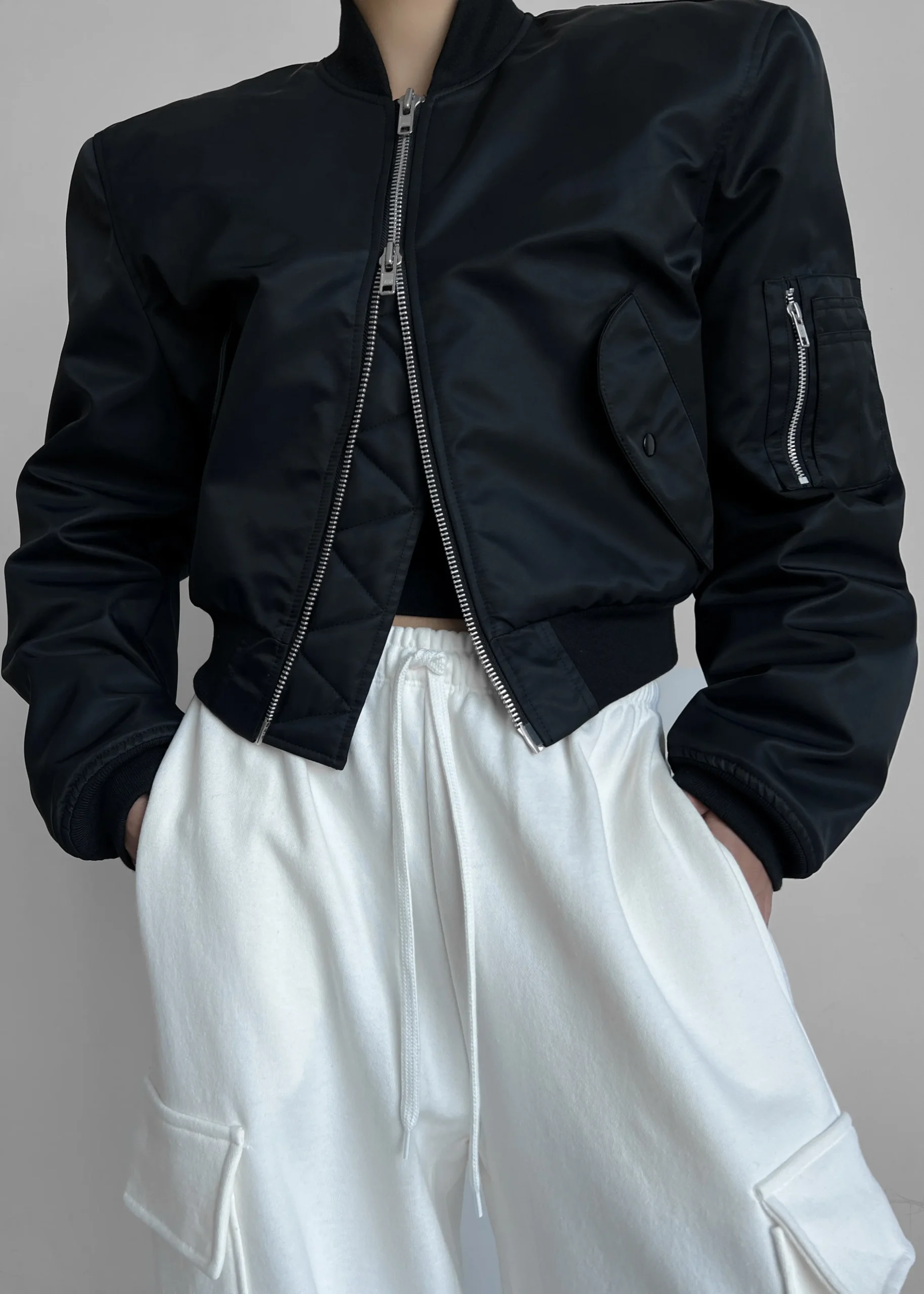 Mati Cropped Padded Bomber