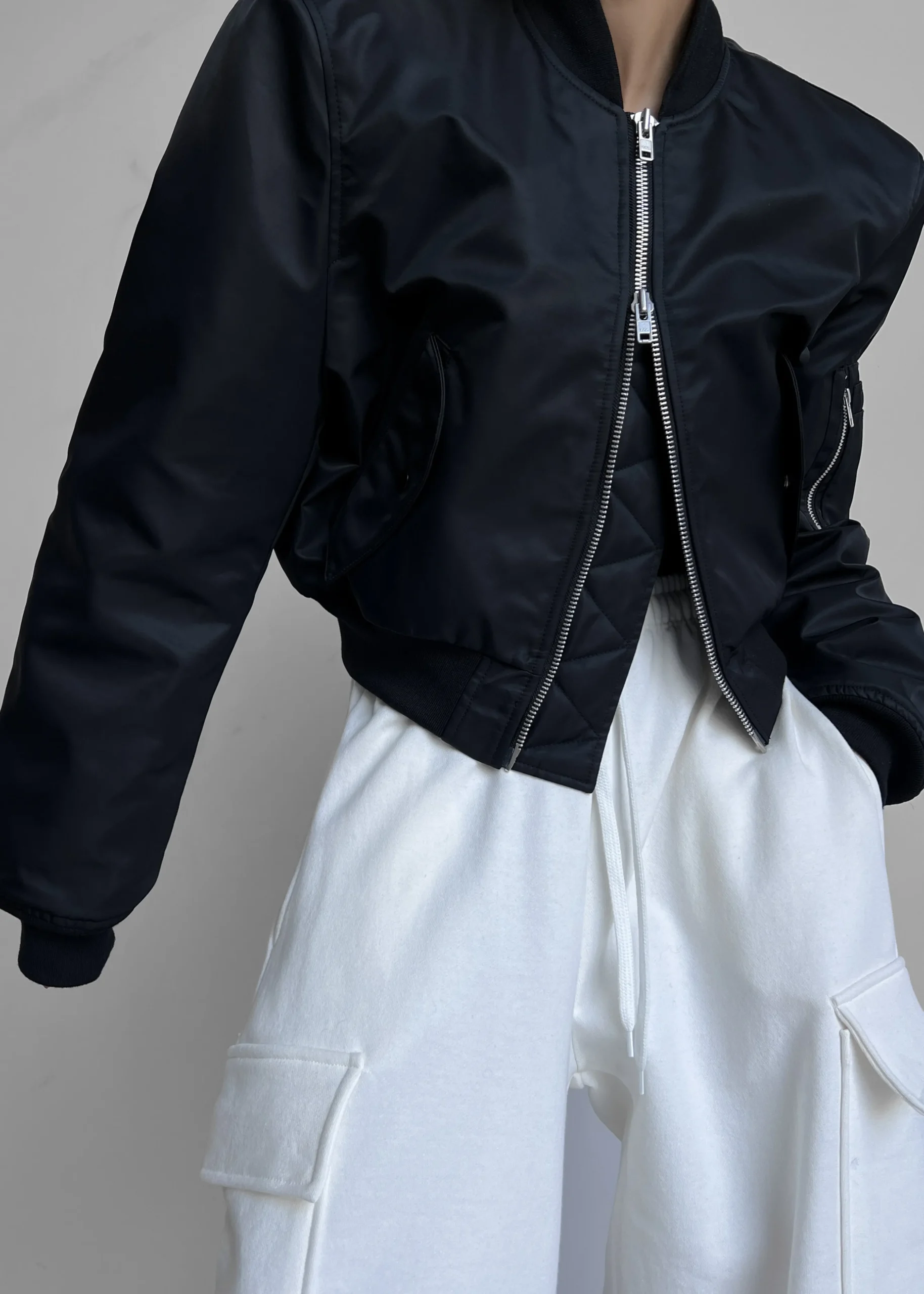Mati Cropped Padded Bomber
