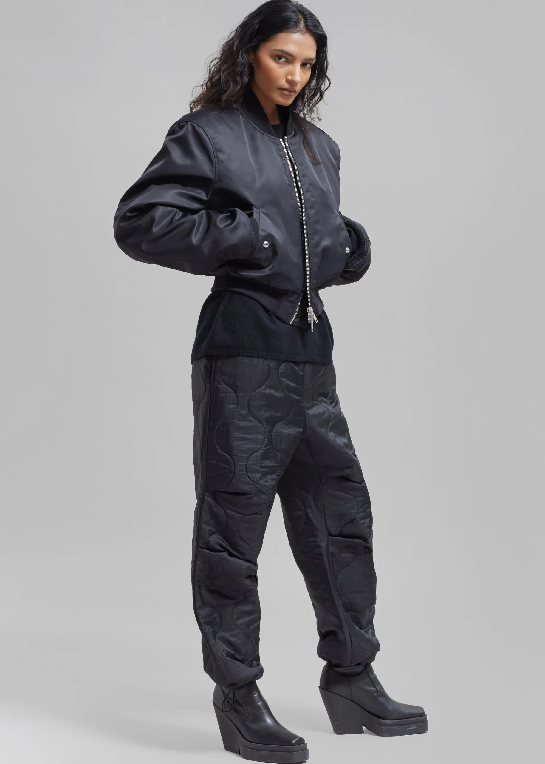 Mati Cropped Padded Bomber