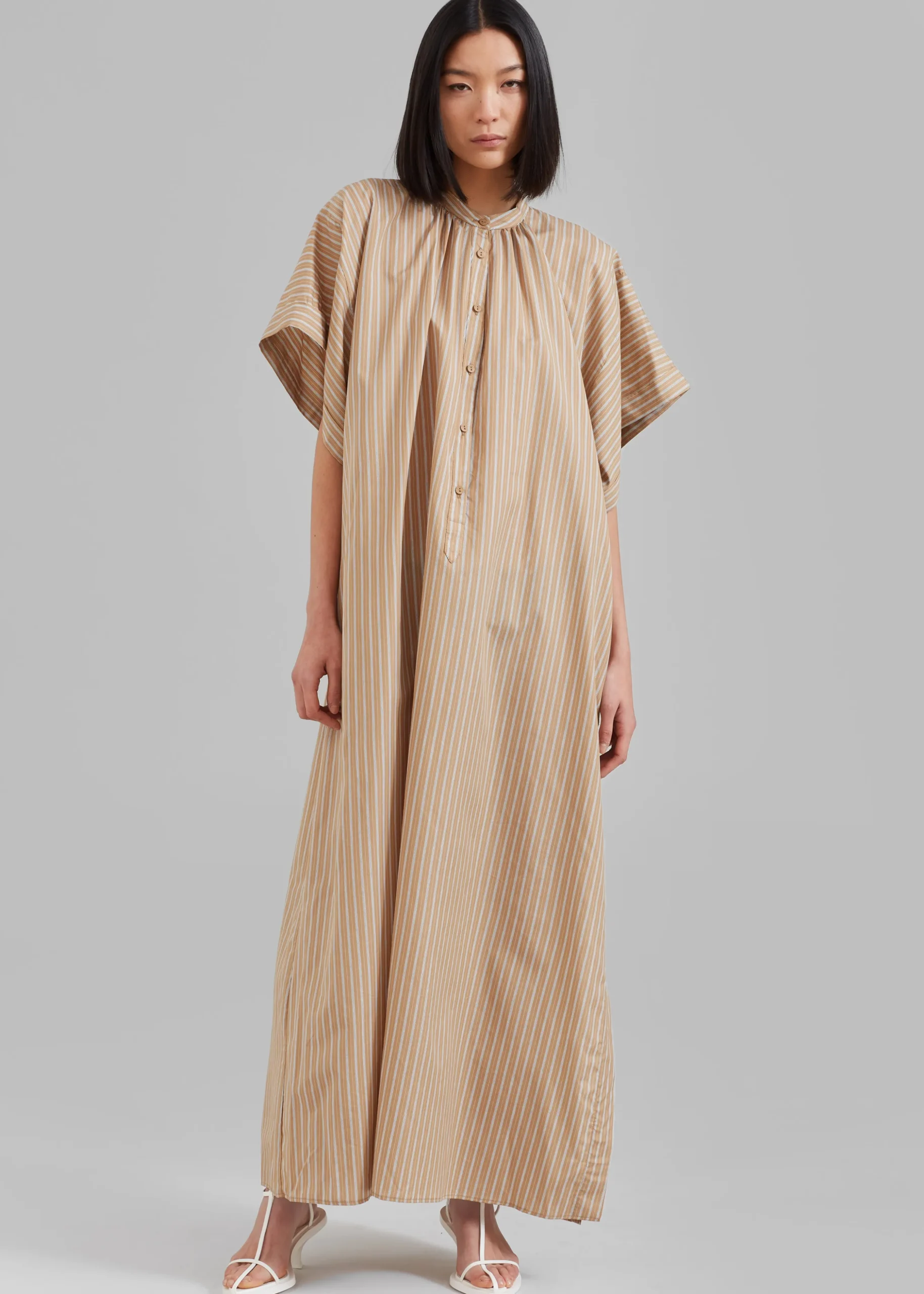 Matteau Button Front Djellaba Dress