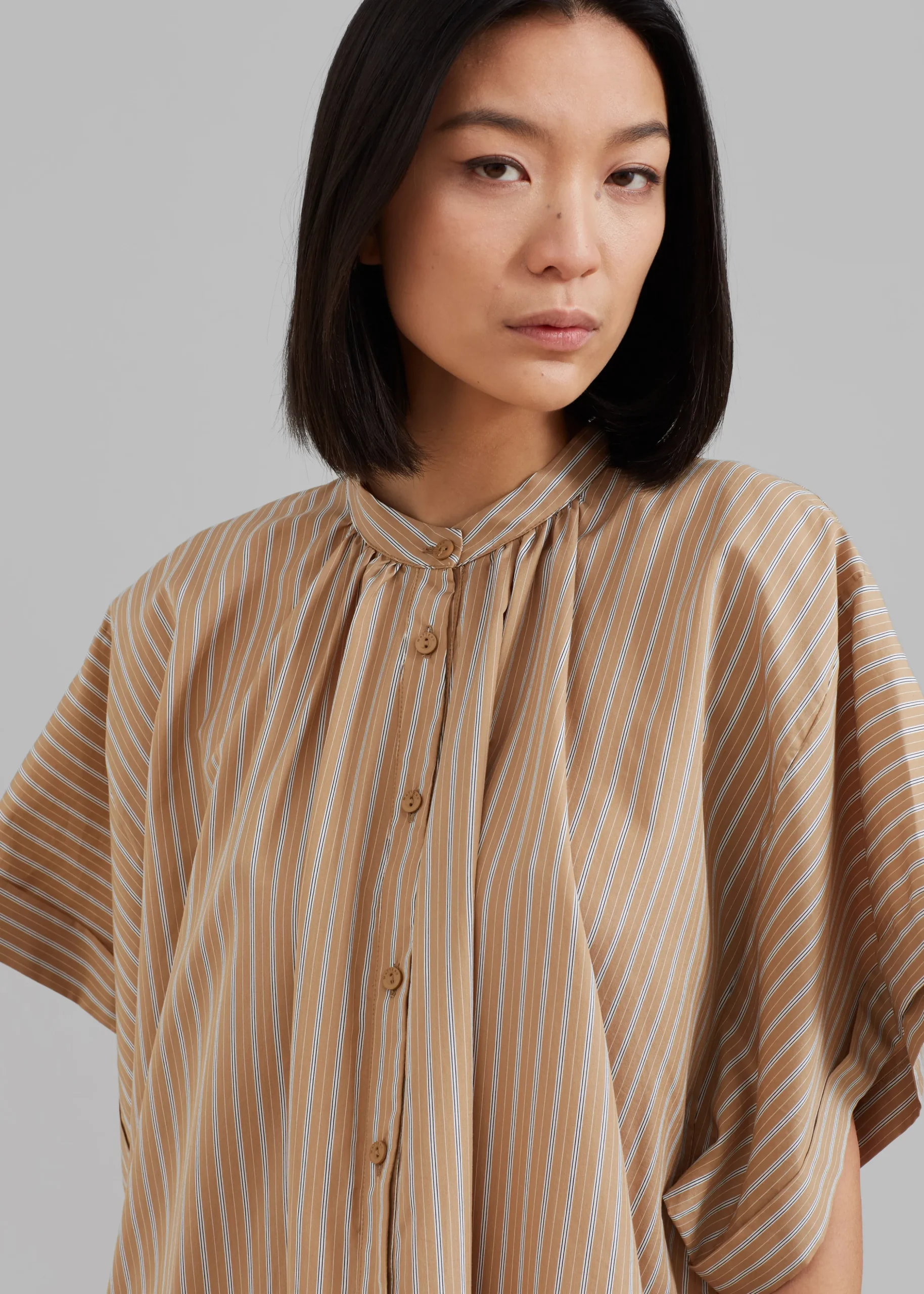 Matteau Button Front Djellaba Dress