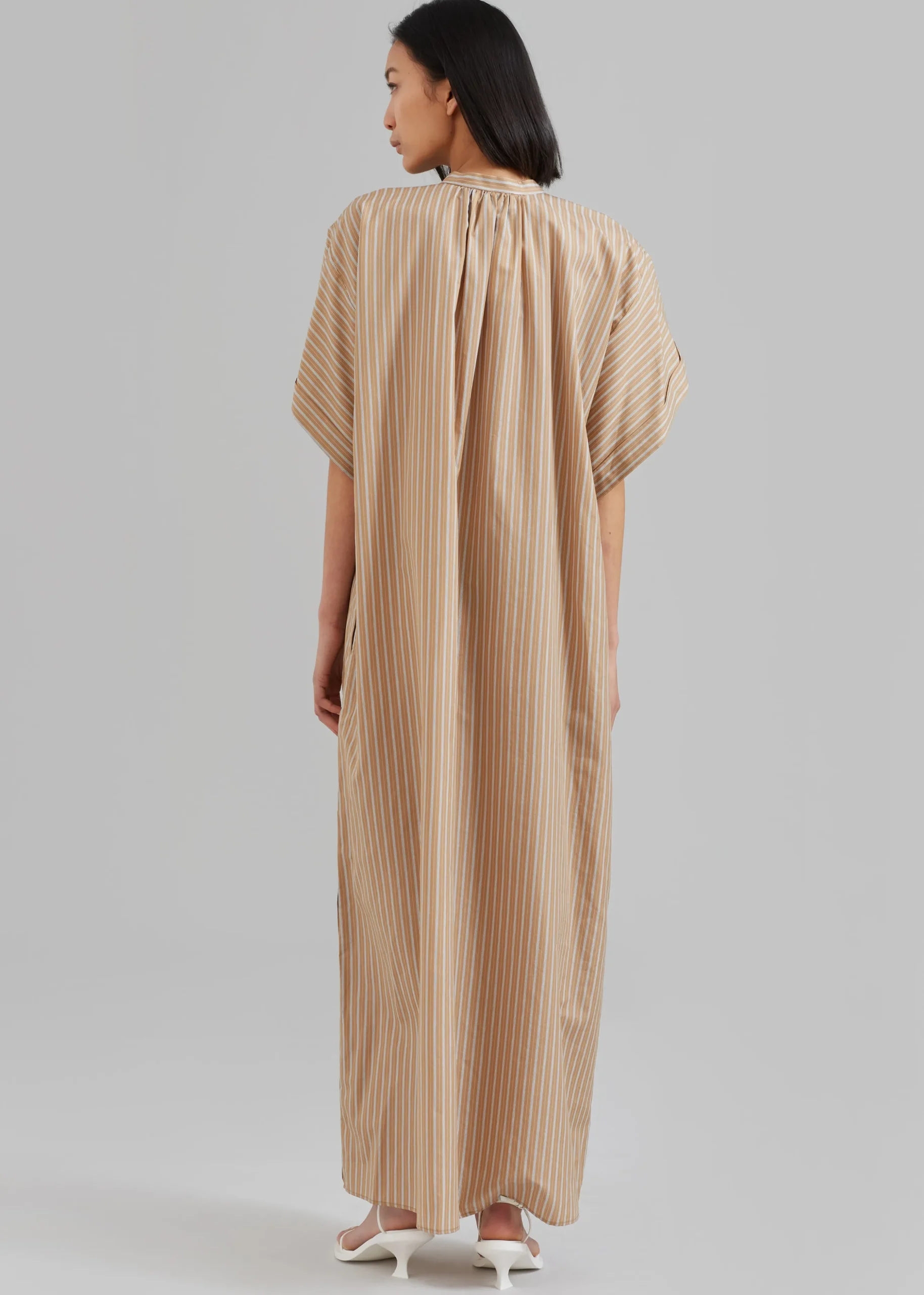 Matteau Button Front Djellaba Dress