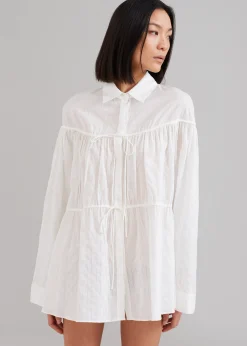 Matteau Embroidered Drawcord Tunic
