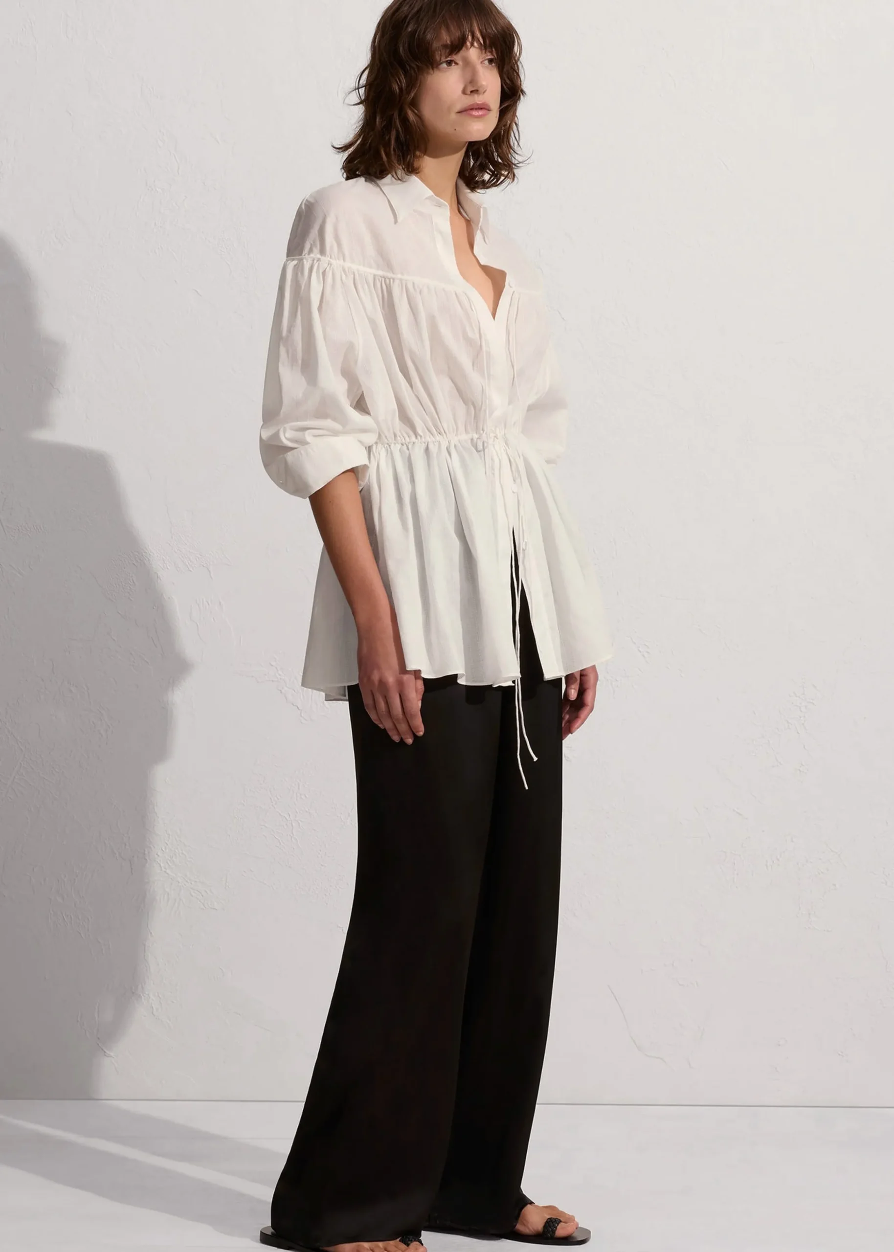 Matteau Embroidered Drawcord Tunic