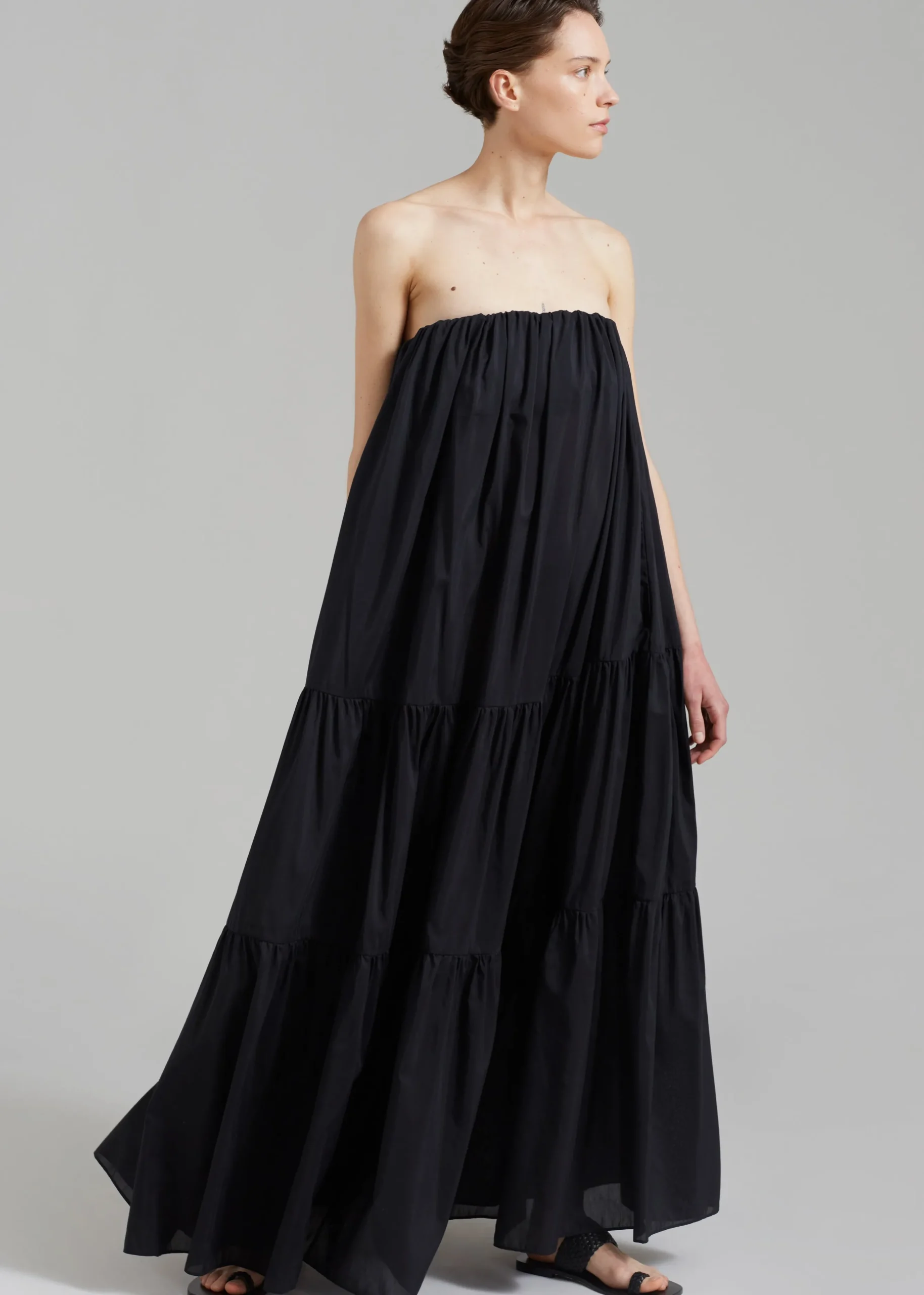 Matteau Voluminous Strapless Tiered Dress