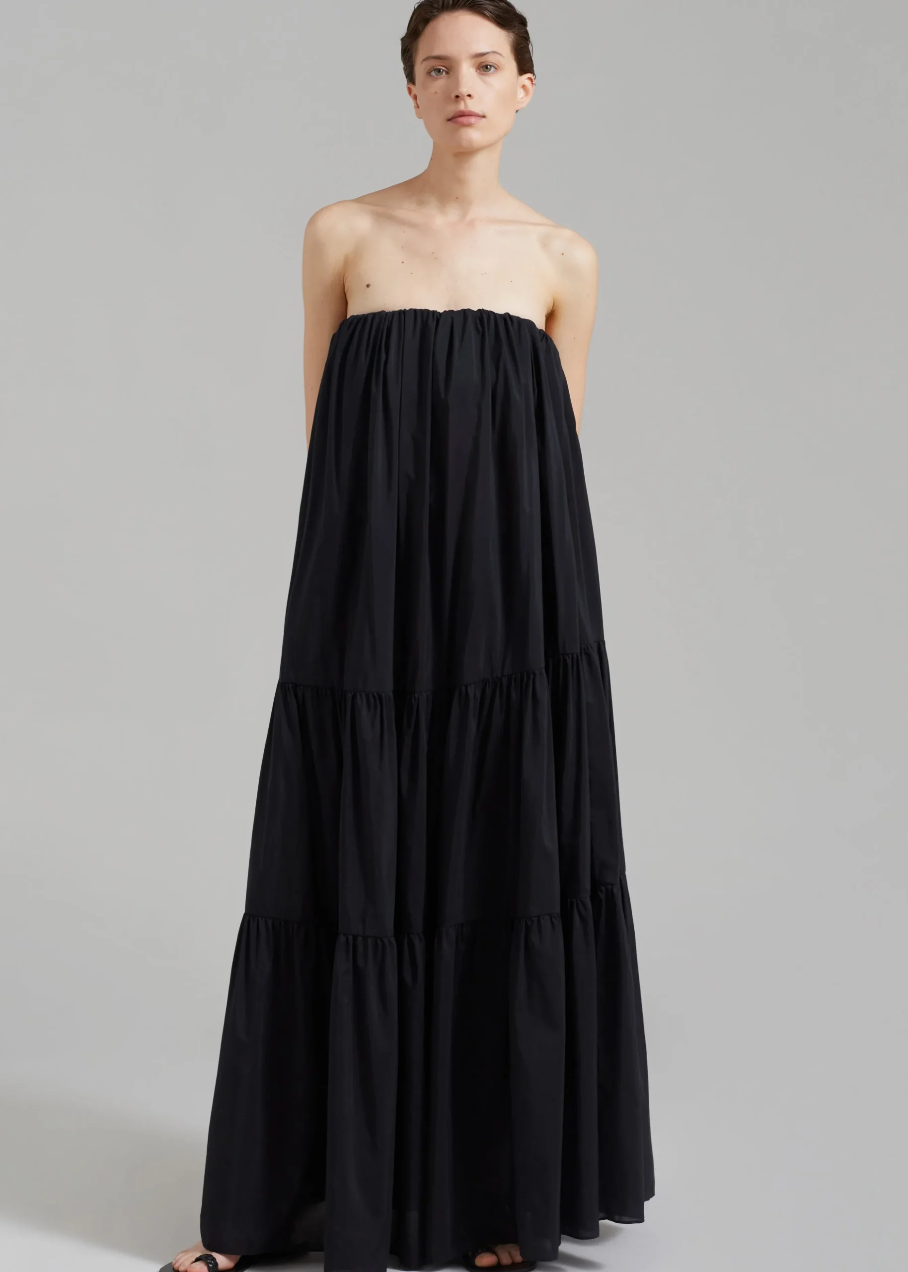 Matteau Voluminous Strapless Tiered Dress