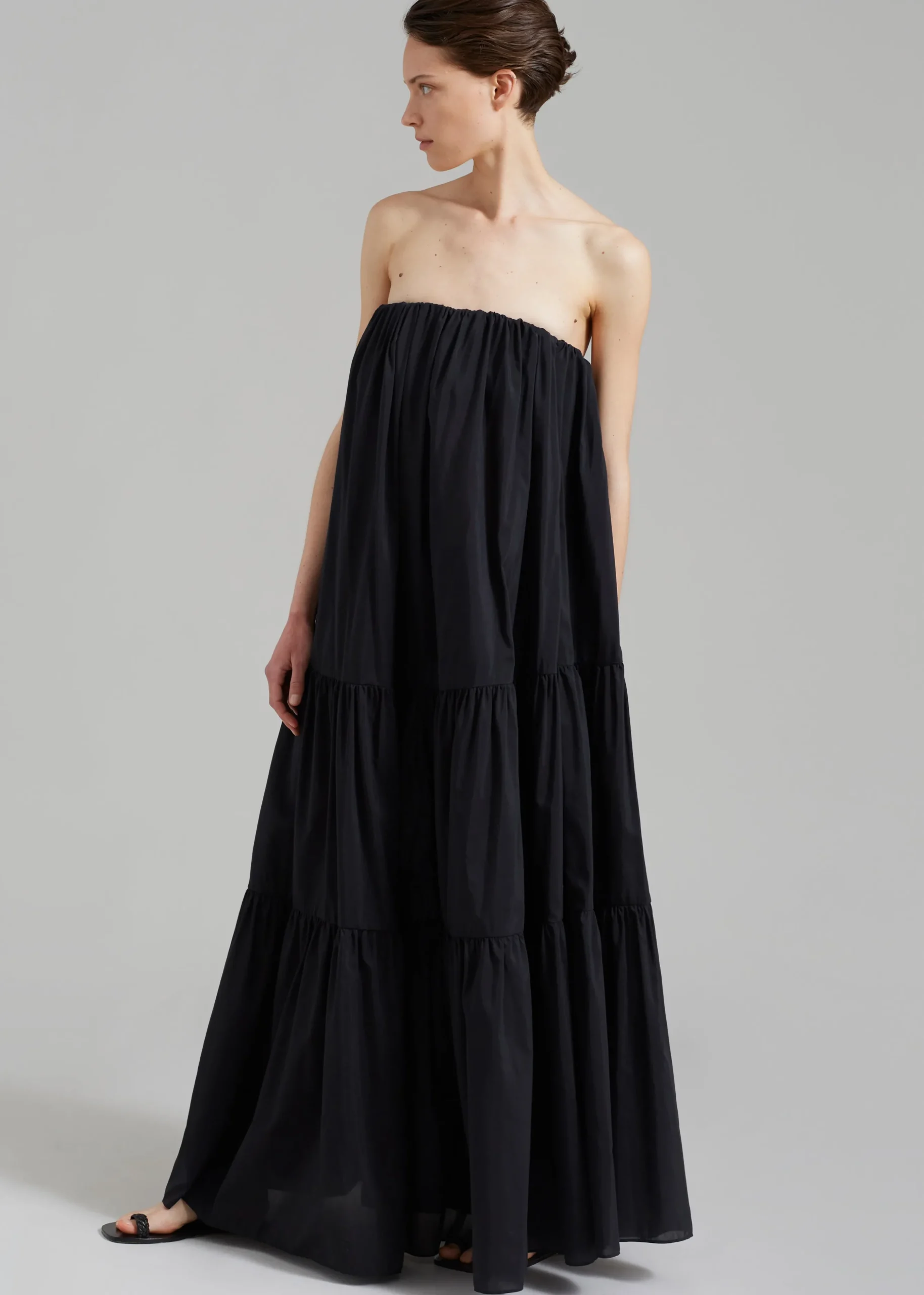 Matteau Voluminous Strapless Tiered Dress
