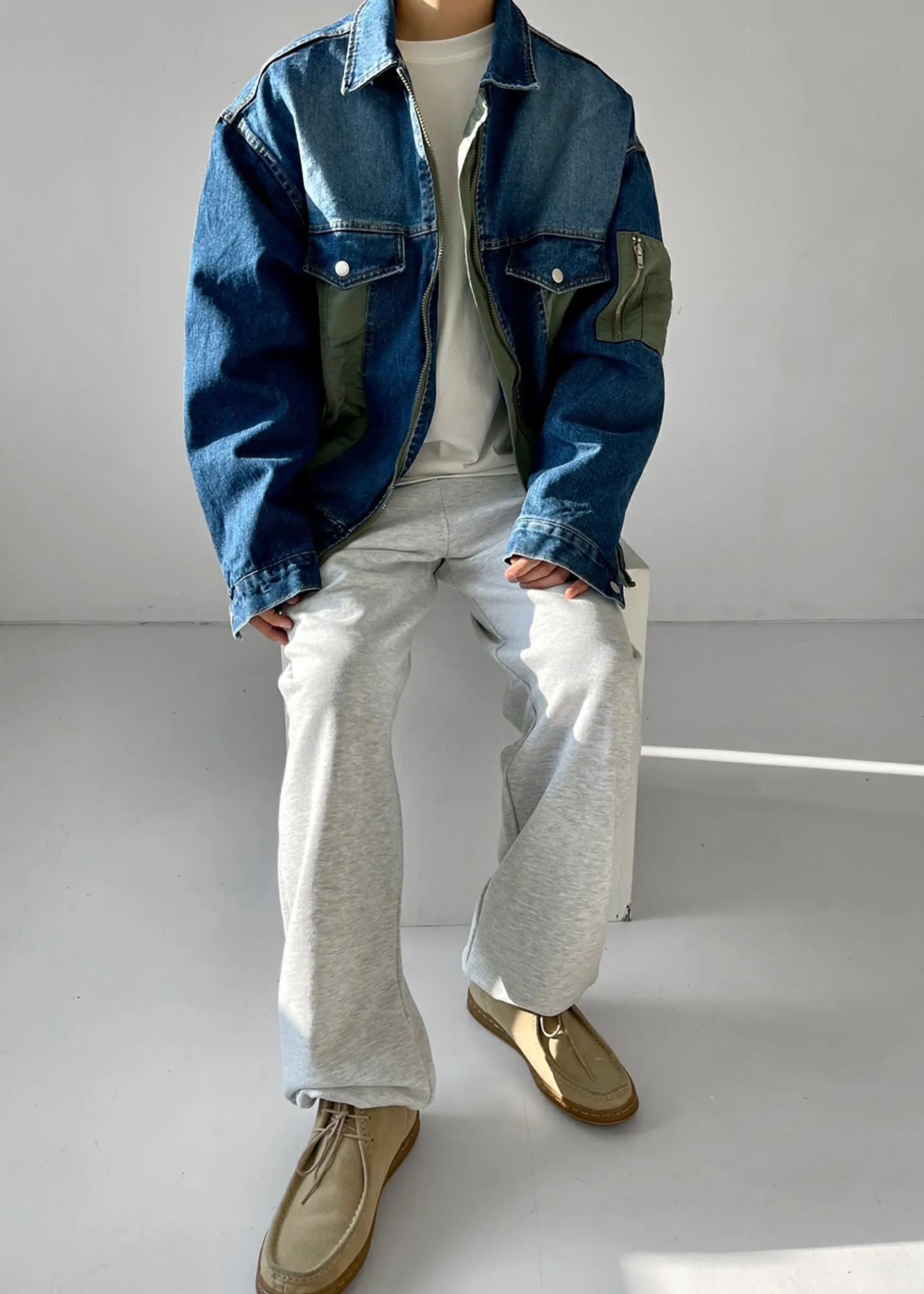 Nash Denim Color-Block Jacket