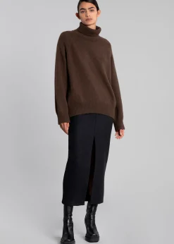 Neasi Wool-Blend Pencil Skirt