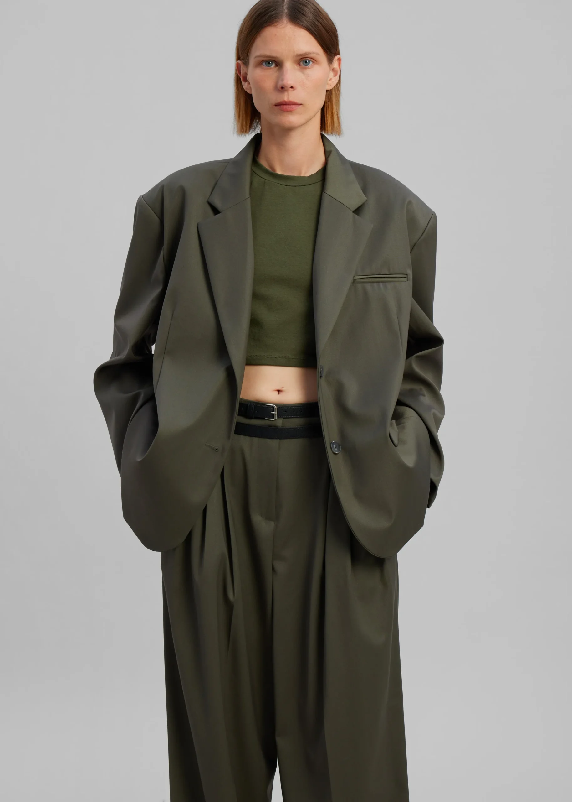 Nellie Belted Pleated Pants