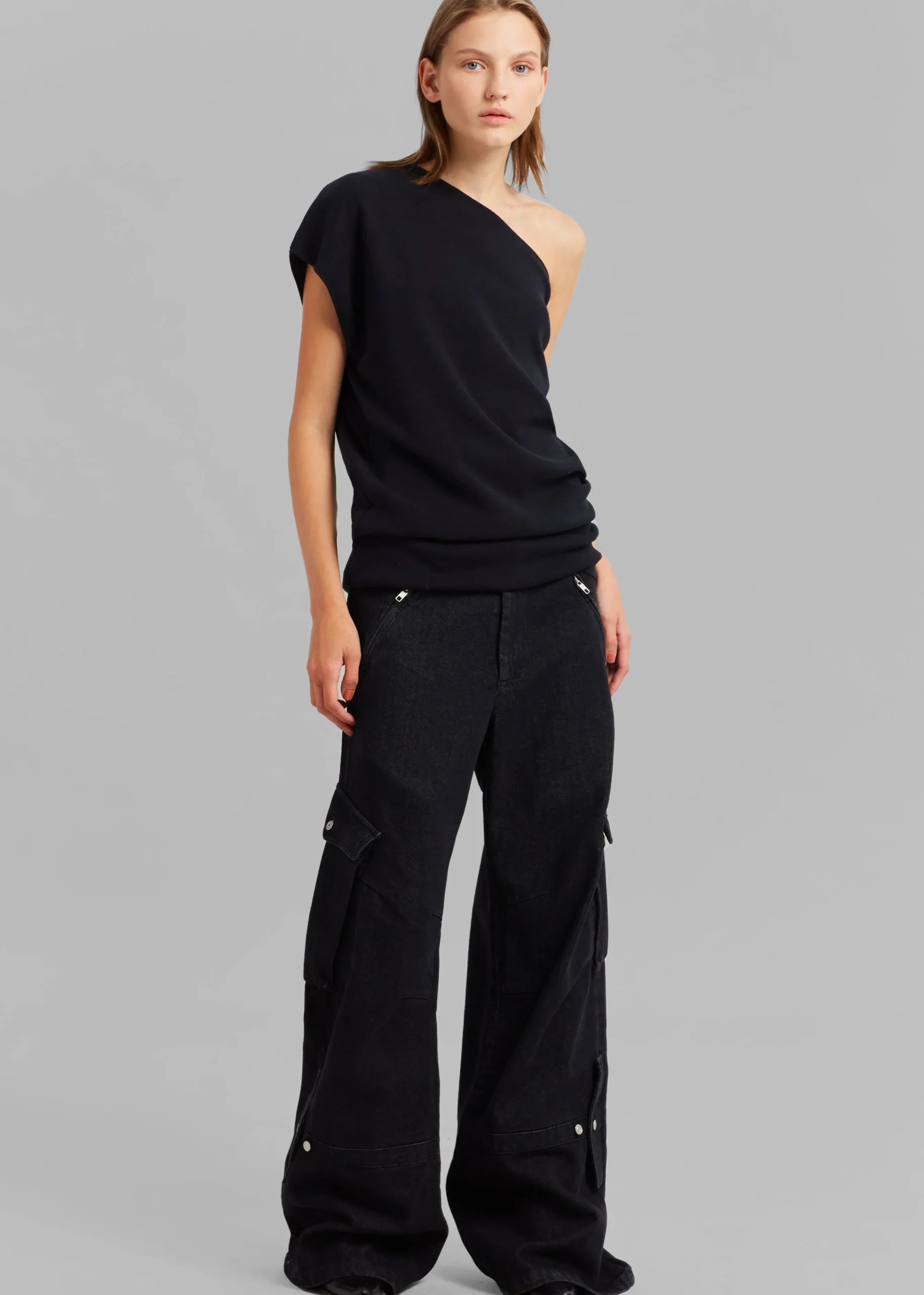 Nivi One Shoulder Knit Top