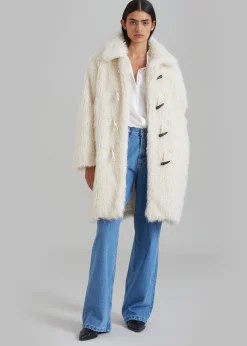 Noha Faux Fur Toggle Coat