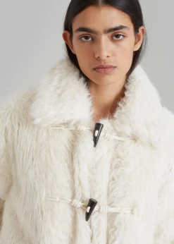 Noha Faux Fur Toggle Coat