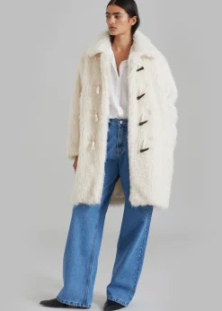 Noha Faux Fur Toggle Coat