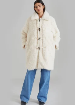 Noha Faux Fur Toggle Coat